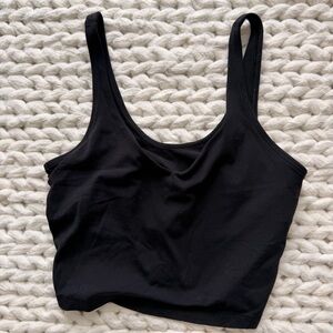 lululemon athletica Black Cropped Tank Top